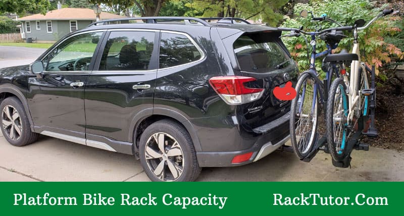platform rack bike capacity