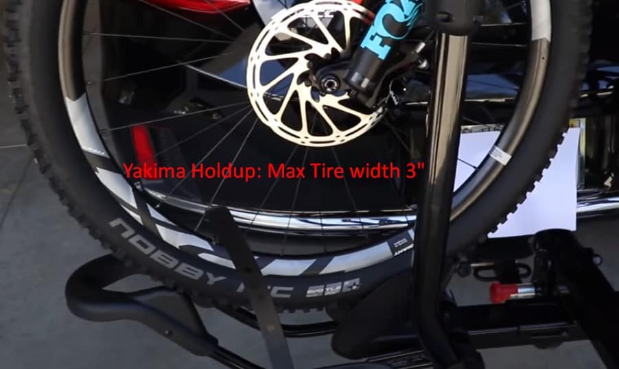 Yakima HoldUp tire width